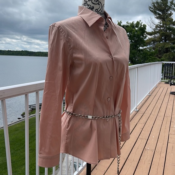 🛍️PRADA Stretch Button Down, 40 Italy - Picture 2 of 12